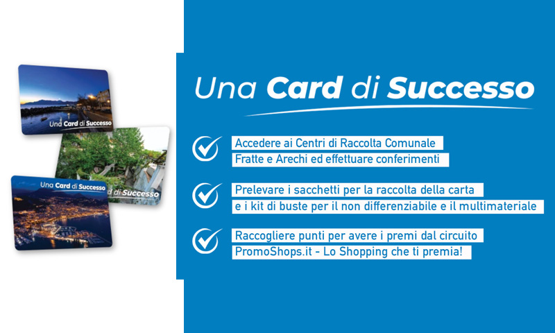 grafica informativa card di successo