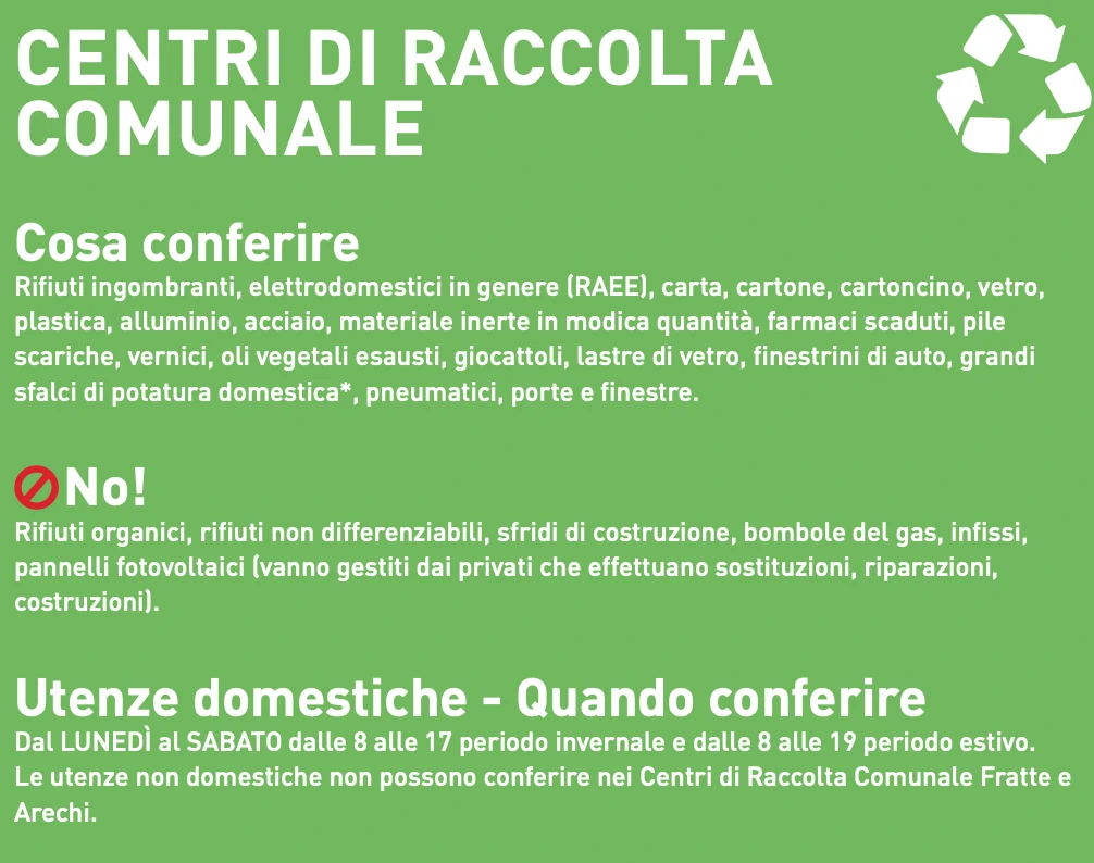 Vademecum centri di raccolta